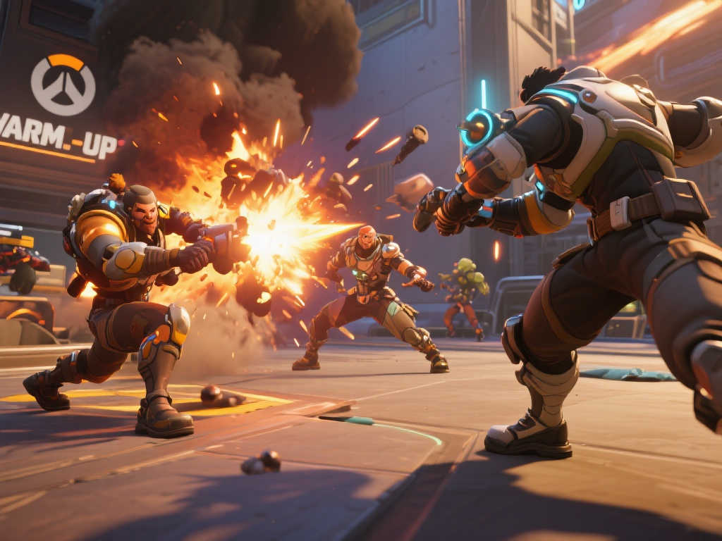 《守望先锋2》搞笑挑战:温斯顿1V100士兵76的疯狂对战! 《守望先锋2》搞笑挑战:温斯顿1V100士兵76的疯狂对战!